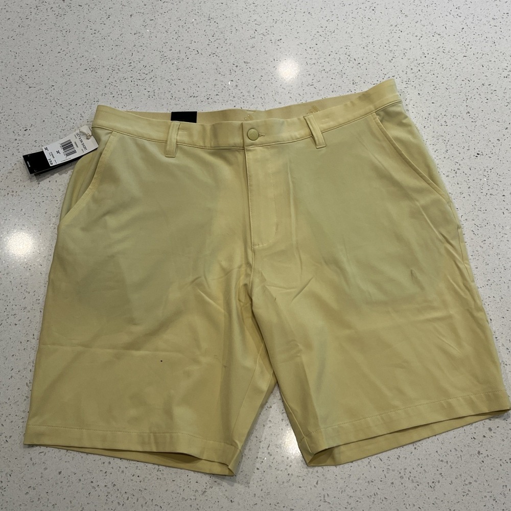 Adidas Ultimate 365 Performance Golf Shorts JC6115 Yellow Mens Size 36 NWT